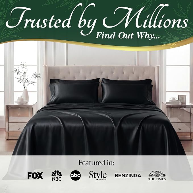DECOLURE 100% Viscose Derived from Bamboo Sheets Twin Size - Image 5