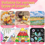 ESRICH 3x3IN Small Canvases for Painting, 32 Pack Mini Canvas Boards Cotton - Image 4