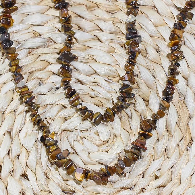 260pcs Natural Tiger Eye Crystal Beads Chips 5mm to 8mm Irregular Gemstone Beads - Image 5