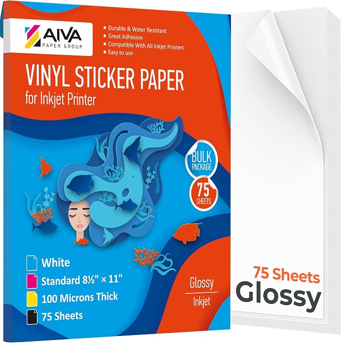 Printable Vinyl Sticker Paper by AIVA