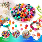 150Pcs Silicone Beads 15mm Mix Color, Bulk Silicone Beads 15mm - Image 3