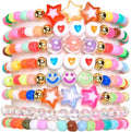 Friendship Bracelets for Girls, 10-Piece Cute Preppy Beaded Bracelet Set for by CHENSILAIYI