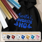 TUMIYA Blue Glitter Heat Transfer Vinyl HTV Roll - Image 6