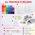 QUEFE 5200pcs Fuse Beads Kit for Boys and Girls, 24 Colors 5mm Melting Beads - Image 2