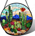 DASTOLL Stained Glass Window Hanging, and Mom 6.3 in by DASTOLL