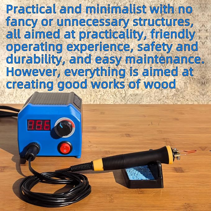 FIRElood LH55-1 wood burning kit, wood burning tool, digitally adjustable - Image 4