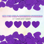 MECCANIXITY 180Pcs Glitter Foam Stickers 1 Inch Self-Adhesive Sparkly - Image 3