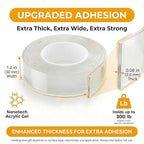 Double Sided Tape Heavy Duty, Picture Hanging Adhesive Strips - Image 2