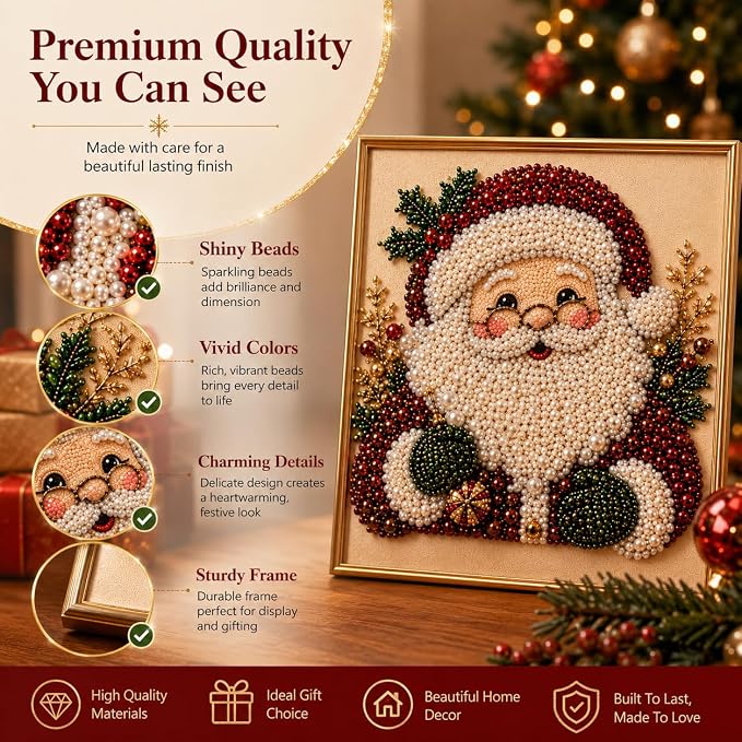 DIY Christmas Pearl Diamond Painting Art Kit - Image 4