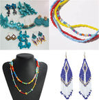 18800Pcs 3mm 48-Color Glass Seed Beads + 260 Alphabet Letter Beads DIY Jewelry - Image 7