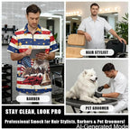 Professional Grooming Smock Unisex, Water Resistant Anti-Static | Hairdresser - Image 4