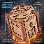 iDventure Cluebox Camelot, Escape Room in a Wooden Puzzle Box - Image 3
