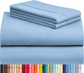 LuxClub 4 PC Queen Sheet Set, Breathable Luxury Bed Sheets, Deep Pockets 18" by LuxClub