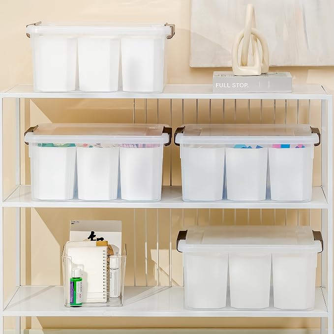 Citylife 17QT 4Packs Clear Craft Organizers and Storage Bins - Image 9