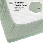 Yoofoss Baby Crib Sheets for Boys Girls, Fitted Crib Sheet 2 Pack for Standard - Image 3