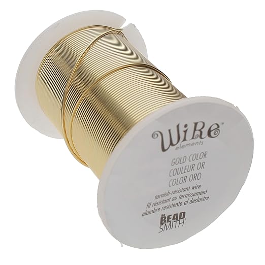 The Beadsmith Wire Elements 28-Gauge Lacquered Tarnish-Resistant Copper Wire by TheBeadsmith