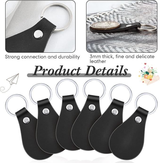 Taiyin 30 Pcs Leather Key Fob Kit - Image 3