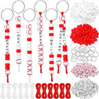 Landical 564 Pcs Baseball Keychain Making Kit DIY Baseball Bead Key Chain Craft by Landical