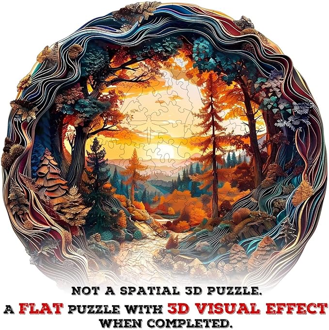 3D Winding Road Puzzles 200 Pieces 11.4x11.4in Gifts Adults - Image 2
