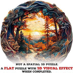 3D Winding Road Puzzles 200 Pieces 11.4x11.4in Gifts Adults - Image 2