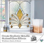 Gallery Glass Platinum Stained Glass 2 fl oz Brilliant Metallic Finish Paint - Image 3