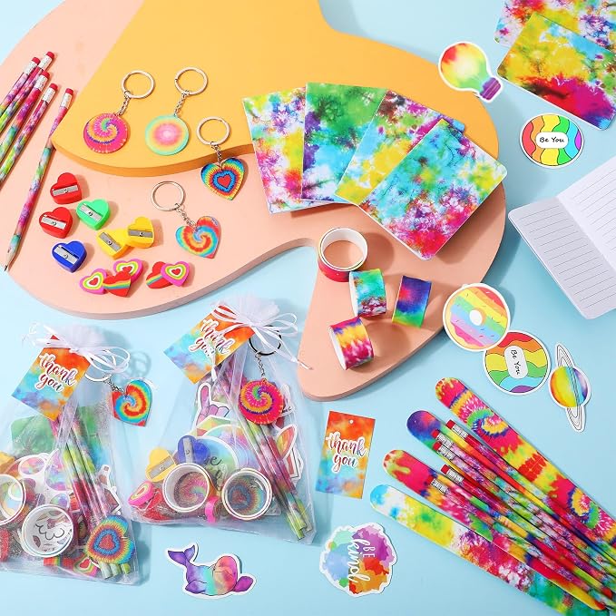 178 Pcs Tie Dye Party Favors Bulk Tie Dye Back to School Gifts - Image 4