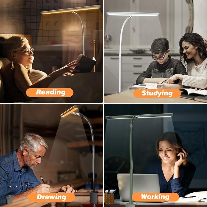 Airlonv LED Desk Lamp for Office Home, Eye-Caring Desk Light - Image 5