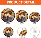 Personalized Couples Photo Faux Stained Glass Sun Catcher, Photo Cuople - Image 7