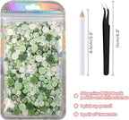 ASTARON 50g Mix Flatback Rhinestones Half Pearls - Image 2