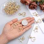 20 PCS Star Swivel Keychain Clasps, Heavy Duty Star Heart Shaped Spring Snap - Image 4