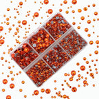 4000pcs Mixed Size Hot Fix Round Crystals Gems Glass Stones Hotfix Flat Back - Image 5