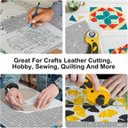 Headley Tools 12"x12" Rotating Cutting Mat, Self Healing Mat - Image 8