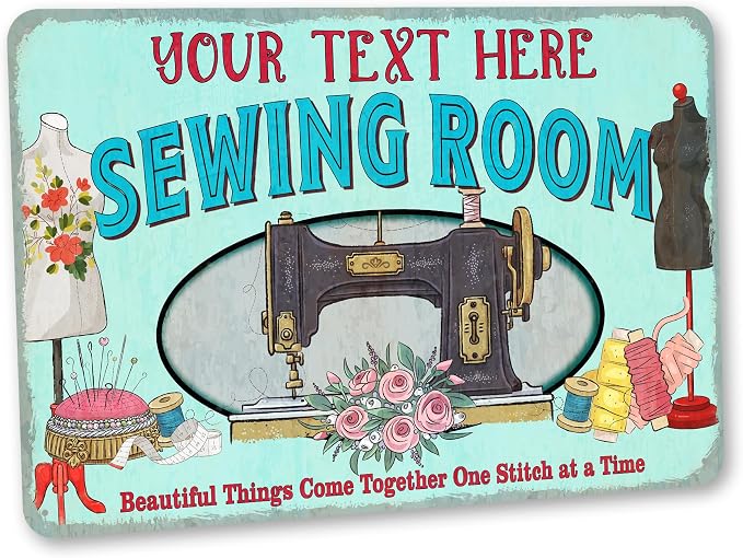 Personalized Sewing Room Sign Art Room Décor by ChicoCreekSigns