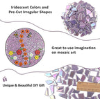 Youway Style Iridescent Purple Glass Mosaic Tiles - Image 7