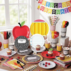 450 Pcs Preschool Kindergarten Back to School Tableware Set Decorations Apple - Image 5
