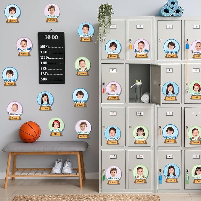 60pcs Winter Theme DIY Cutouts Snow Globe Bulletin Board Decoration Set - Image 5