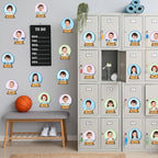 60pcs Winter Theme DIY Cutouts Snow Globe Bulletin Board Decoration Set - Image 5
