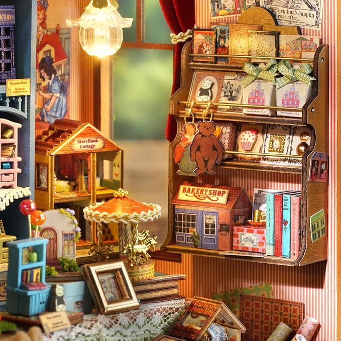 DIY Miniature Dollhouse Kit, 1:24 Scale Wooden 3D Puzzle Model Building Set - Image 6