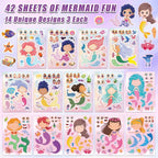 42 Sheets Create Mermaid of Dreams Stickers, Make Your Own Stickers - Image 3