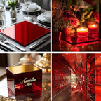 12x16 Inches Deep Red Mirror Acrylic Sheet – 2 Pcs Reflective Acrylic Panel - Image 4