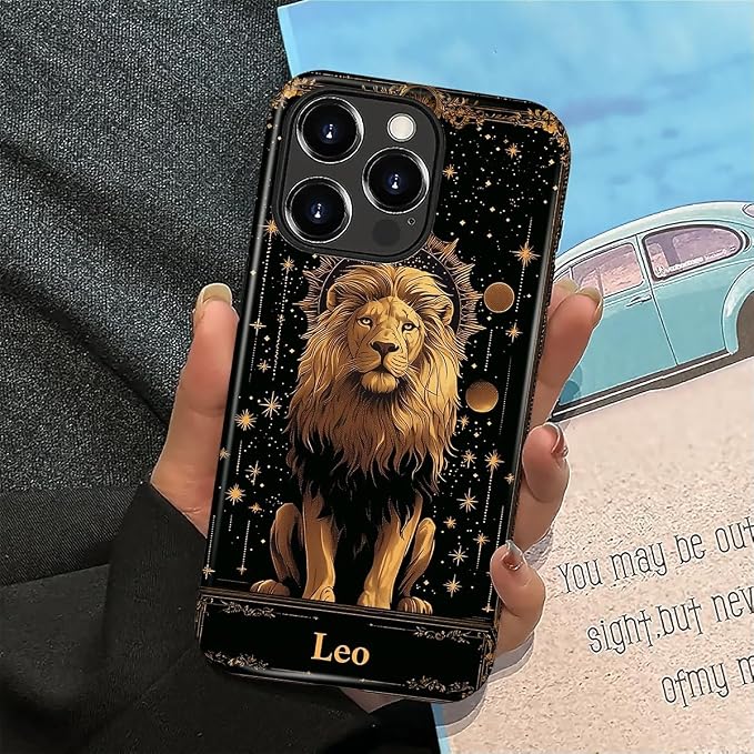 ZHEGAILIAN Case for iPhone 16 Pro Max, Galaxy Lion Gold Durable Shockproof - Image 5