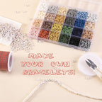 ADIIL 7200 Pcs Clay Beads Friendship Bracelet Making Kit, 24 Colors 6mm Polymer - Image 4