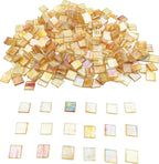 1.1 LB Ice Jade Mosaic Tiles, 0.59“ Square Glass Mosaic Pieces - Image 4
