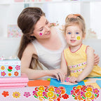 300Pcs Flower Foam Stickers, Self-Adhesive Spring Foam Stickers Colorful Flower - Image 2