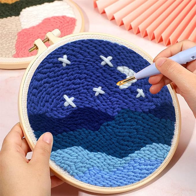 Allazone Punch Needle Embroidery Starter Kits, Pattern Punch Needle Kits - Image 3