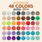 Pizooro Clay Beads 3 Boxes Bracelet Making Kit, Round Letter Beads - Image 5