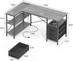 Huuger L Shaped Office Desk - Image 3