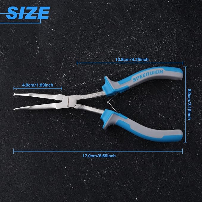 SPEEDWOX Long Reach Bent Needle Nose Pliers - Image 5