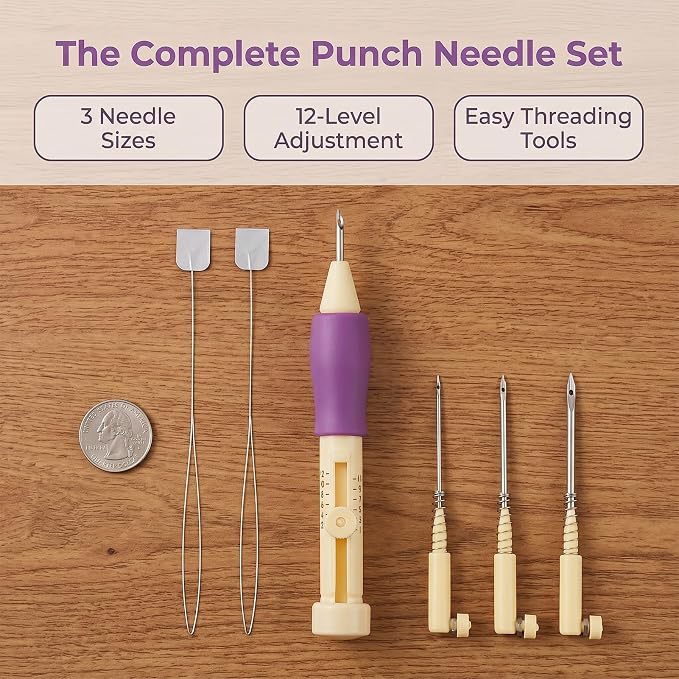 Punch Needle Kit, Embroidery Needle Punch - Image 9