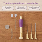 Punch Needle Kit, Embroidery Needle Punch - Image 9